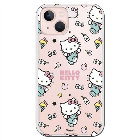 Personalaizer Coque iPhone 14 - Hello Kitty Patron Stickers