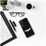 Personalaizer Coque Compatible avec Samsung Galaxy S23 - Batman Logo White