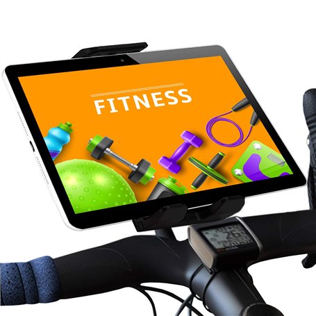Support Tablette Velo Appartement Home Trainer elliptique Route valable pour Toutes Les tablettes pc du marché et guidons de Tou