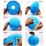 Lanternes en Papier 12 Pièces STARPIA Lampion Chinois Abat-jour en Papier 6" 8" 10" 12" Ronde Lampes en Papier Boule pour Décora