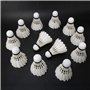 12 pcs Balle de Badminton (Baril), balles de Badminton en Plumes de Canard Volants d'entraînement en Plein air