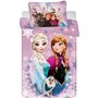Disney Frozen Parure de lit pour bébé Motif Reine des Neiges Anna Elsa Taie d'oreiller 100 x 135 cm