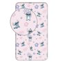 Disney Lilo et Stitch - Drap-housse avec fleurs - 90 x 200 + 25 cm - 100 % coton