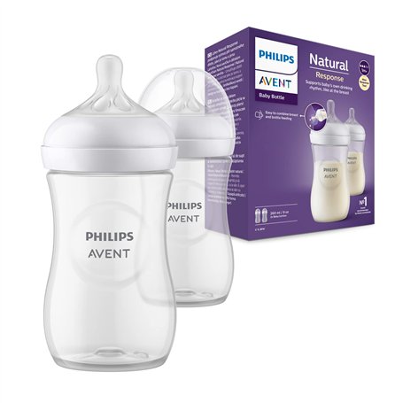 Philips Avent Lot de 2 biberons à Réponse Naturelle de 260 ml