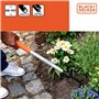 BLACK+DECKER Râteau Jardin à 5 Dents - Haute Réglable de 66 à 100 CM - Outillage de Jardin - Acier au Carbone, Fibre de Verre et