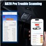 XTOOL AD20 Pro Valise Diagnostic Auto Francais Lecteur BT de Code OBD2 Scanner de Diagnostic Voiture sans Fil avec Analyse compl