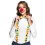 Boland 55520 - Clown Set pour déguisements, Accessoires pour carnaval, Set de déguisement, nez rouge, bretelles et noeud papillo
