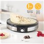 Tristar crêpière BP-2639 - ø33 cm - 1 grande crêpe ou 7 petites crêpes à la fois - Plaque amovible - 1 500 W, Noir