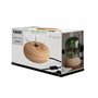 Calex Lampe de table - Bois - Naturel - 17x17 cm (LxP)