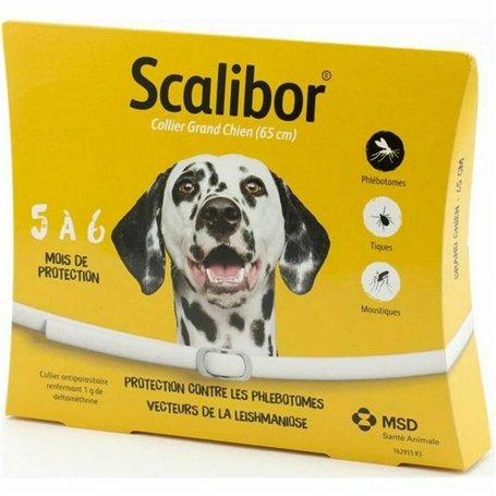 SCALIBOR Collier antiparasitaire - 65 cm - pour Grand Chien