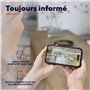 Trust IPCAM-2800 Camera de Surveillance 360° Intérieure avec Vision Nocturne, Sirène et Microphone Intégrés, Détection Humaine,