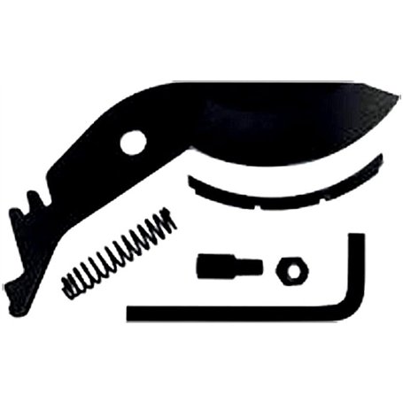 DURAN - Lame de Rechange pour Sécateur à Galet de Jardin - Boulon - Ressort - Protège-Enclume en Plastique PP - Une Clef BTR pou