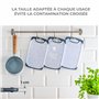 Exitoso Lot de 6 Planches à découper - Planche a Decouper Plastique - Poignée Facile à Saisir & Rainure de Jus - Passe au Lave-v