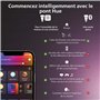 Philips Hue White and Color Ambiance Spot connecté encastré noir 1x5.7W, compatible Bluetooth, fonctionne avec Alexa, Google Ass