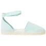 Calvin Klein Jeans Espadrilles Femme Ankle Chaussures en Toile, Turquoise (Blue Glass), 41