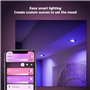Philips Hue white and color ambiance, lot de 5 ampoules connectées GU10, compatible Bluetooth, fonctionne avec Alexa, Google ass