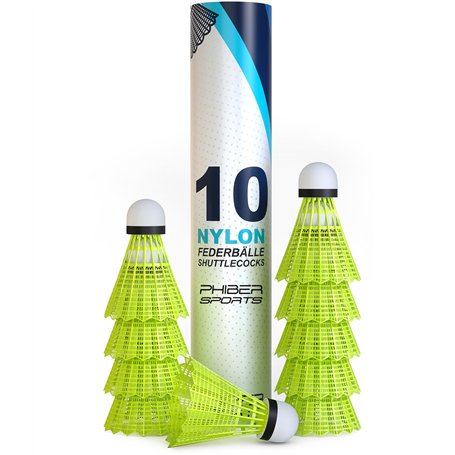 PHIBER-Sports Volants de Badminton en Plumes - Caractéristiques de Jeu parfaites - Idéal pour Les Débutants