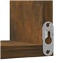 vidaXL Scaffale Parete Angolo Rovere Anticato 40x40x50cm Multistrato