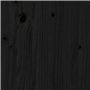 Tête de lit Noir 81x4x100 cm Bois massif de pin