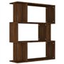 vidaXL Libreria/Divisorio Rovere Marrone 80x24x96 cm Legno Multistrato