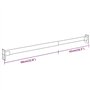 Revera Barres télescopiques pour armoires 2 pièces Argent 58-100 cm