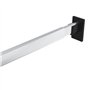 Revera Barres télescopiques pour armoires 2 pièces Argent 58-100 cm