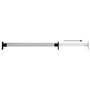 Revera Barres télescopiques pour armoires 2 pièces Argent 58-100 cm