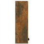 vidaXL Mobile da Bagno a Parete Rovere Fumo 32x20x67 cm