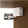 Mobile a Specchio con LED Rovere Marrone 76x15x55 cm