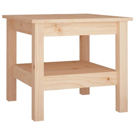 vidaXL Table Basse Table d'Appoint Rangement Table Centrale Bout de Canapé Salon Salle de Séjour Intérieur 45x45x40 cm Bois Mass