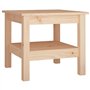 vidaXL Table Basse Table d'Appoint Rangement Table Centrale Bout de Canapé Salon Salle de Séjour Intérieur 45x45x40 cm Bois Mass