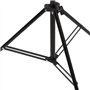 Bussandri Exclusive - Support de fond en forme de T 151x60x(70-200) cm noir