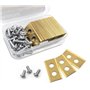 ZenXstore Lot de 30 lames de rechange en titane pour tondeuse robot Worx Landroid y Landxcape Zoef Robot