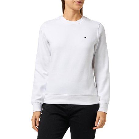 Tommy Jeans Tjw Reg S Flag Crew Dw0dw19959ybr003 Sweat-Shirt à Enfiler