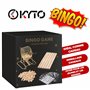 75 balles de Bingo et Plateau de Jeu en Bois