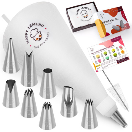 Lot de poches à douille de qualité supérieure avec douilles