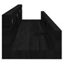 Mensole da Parete 2 pz Nero 80x12x9cm in Legno Massello di Pino