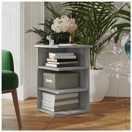 Mobiletto Laterale Grigio Sonoma 35x35x55 cm Legno Multistrato