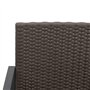 vidaXL Ensemble à Manger de Jardin avec Coussins 5 pcs Marron rotin PP, Ensemble à Manger, Ensemble à Manger d'extérieur, Ensemb