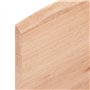 vidaXL Comptoir de Salle de Bain, Plan de Vasque, Dessus d'Armoire, Étagère de Toilette Intérieur, Marron Clair 40x40x2 cm Bois 
