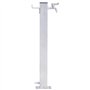 vidaXL Colonne à Eau de Jardin 80 cm Acier Inoxydable carré, Robinet de Jardin, Robinet sur Pied, Colonne de Robinet de Jardin