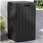 vidaXL Poubelle d'extérieur anthracite 38x38x65 cm PP