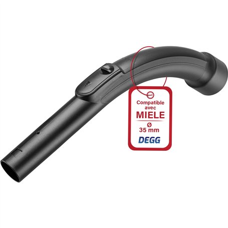 DEGG Poignée de rechange pour aspirateur Miele - 35mm - Pièces d'aspirateur - Compatible avec le système à clics Miele - Qualité