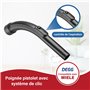 DEGG Poignée de rechange pour aspirateur Miele - 35mm - Pièces d'aspirateur - Compatible avec le système à clics Miele - Qualité