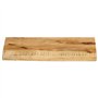vidaXL Dessus de Table 60x40x2,5 cm Bord Vivant Bois Massif manguier, Dessus de Table en Bois, Dessus de Table d'appoint, Dessus