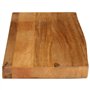 vidaXL Dessus de Table à Bord Vivant 70x30x2,5 cm Bois Massif manguier