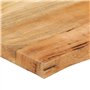 vidaXL Dessus de Table 40x40x2,5 cm Bord Vivant Bois Massif manguier, Dessus de Table en Bois, Dessus de Table d'appoint, Dessus