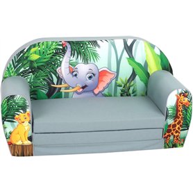 Kidsdouche Gomoor Fauteil Enfant Jungle – Fauteuil pour Enfant dès 1 an – Canapé Enfant – Fauteuil bébé 1 an – Fauteuil pour Enf