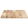 vidaXL Dessus de Table 80x40x2 cm rectangulaire Bois Massif d'acacia, Dessus de Table de Rechange, Dessus de Table rectangulaire