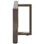 vidaXL Pieds de Table Basse Forme de T 2pcs Acier Naturel 60x25x(42-43) cm Acier, Pied de Table, Pied de Table en métal, Pied de